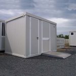 Blocco sanitario pmr nuovo con wc pmr, lavabo pmr, wc standard e lavabo